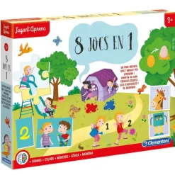 CLEMENTONI 8 Jocs en 1 en Catalán- Artículos En Catalán|Juegos Y Juguetes Educativos