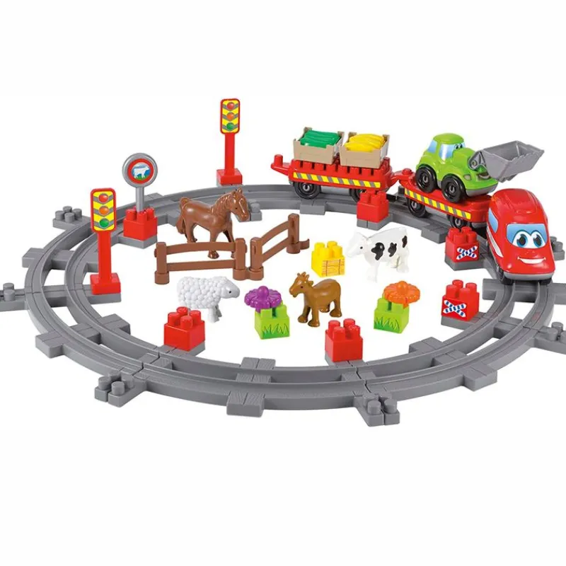 SMOBY Abrick Pack Tren de la Granja- Vehículos, Trenes Y Parkings