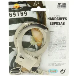 FIESTAS GUIRCA Accesorio de Carnaval Esposas de Metal- Disfraces Y Complementos|Disfraces Y Complementos