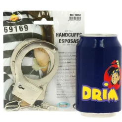 FIESTAS GUIRCA Accesorio de Carnaval Esposas de Metal- Disfraces Y Complementos|Disfraces Y Complementos