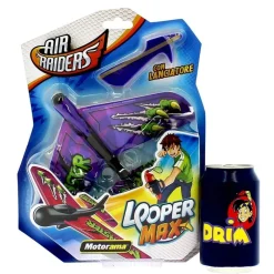 MOTORAMA Air Raiders Looper Max Lila- Helicópteros Y Aviones