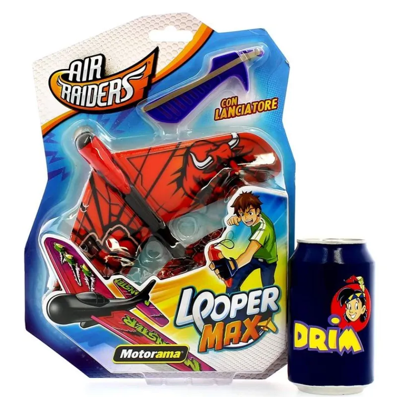 MOTORAMA Air Raiders Looper Max Rojo- Helicópteros Y Aviones
