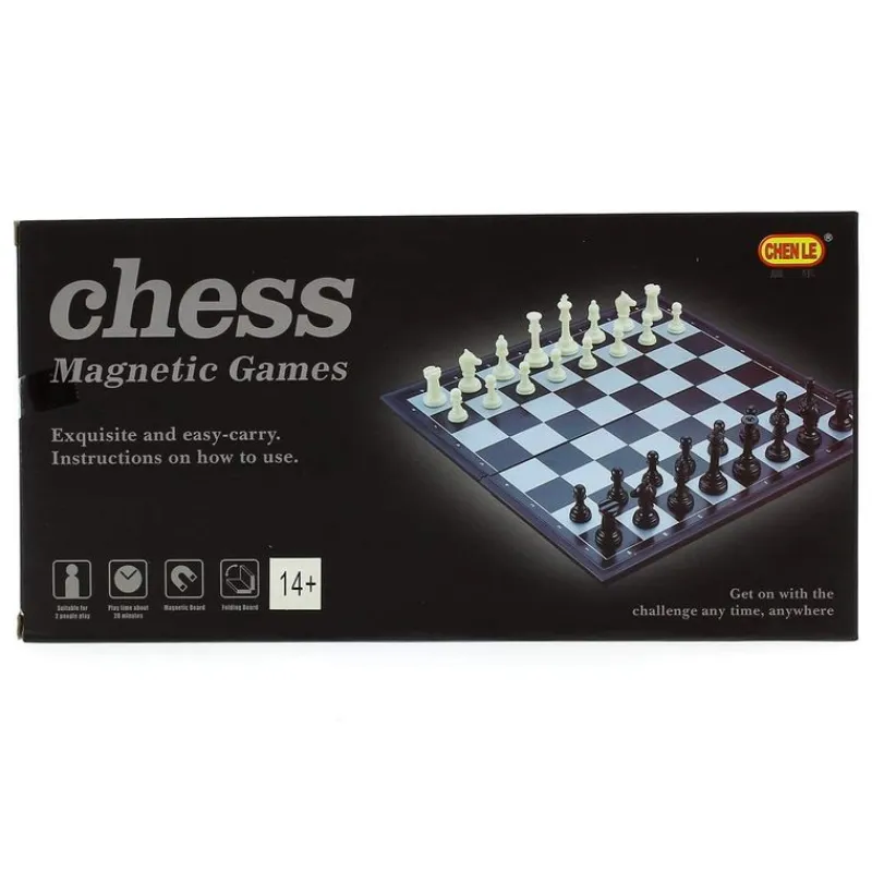 DRIM DISCOUNT Ajedrez Magnético de Viaje- Juegos De Mesa