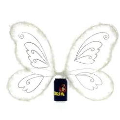 DRIM DISCOUNT Disfraces Y Complementos|Disfraces Y Complementos|Alas de Hada Blancas con Plumas
