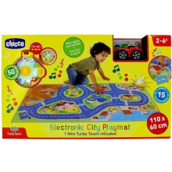 CHICCO Primera Infancia Y Preescolar|Vehículos, Trenes Y Parkings|Alfombra Electrónica Mini Turbo Touch