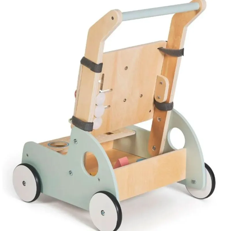 MS Andadores Para Bebés|Juegos De Madera|Andador Correpasillos madera Monti Turquesa