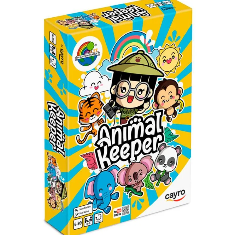 CAYRO Juegos Y Juguetes Educativos|Amigos Y Familia|Animal Keeper Juego Cartas