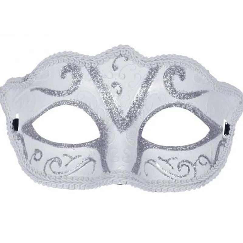 RUBIE'S Antifaz Venecia Blanco Plata- Disfraces Y Complementos|Disfraces Y Complementos