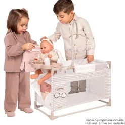 DECUEVAS Juegos Y Juguetes De Imitación|Armario Cambiador de Muñecas Verona Plegable con Accesorios