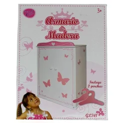 SELECCION DRIM Armario de Madera Rosa- Juegos De Madera