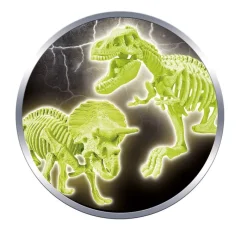 CLEMENTONI Arqueojugando T-Rex y Triceratops- Juegos Y Juguetes Educativos