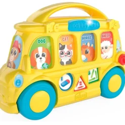 CHICCO Primera Infancia Y Preescolar|Autobús Escolar Electrónico Educativo Bilingüe