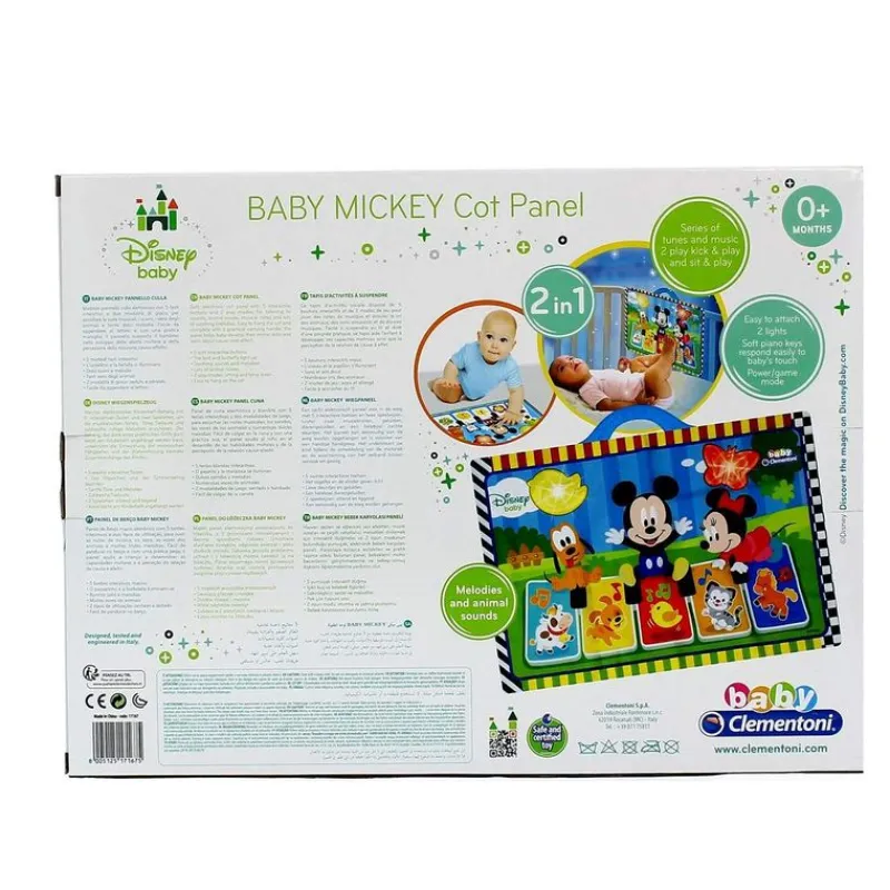 CLEMENTONI Primera Infancia Y Preescolar|Baby Mickey Mouse Tapiz Piano Musical