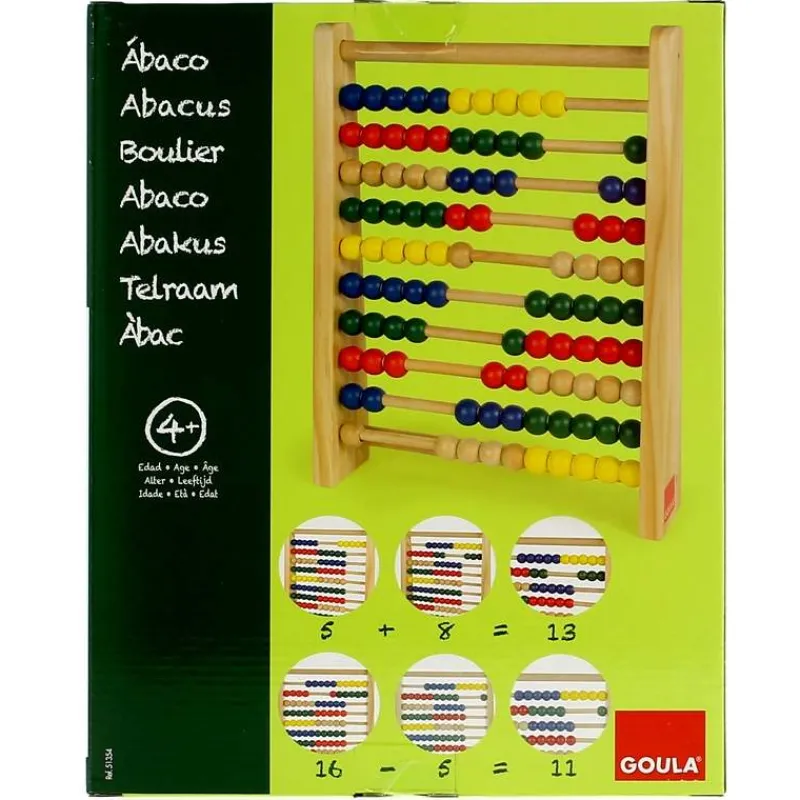 GOULA Ábaco de Madera- Juegos Y Juguetes Educativos