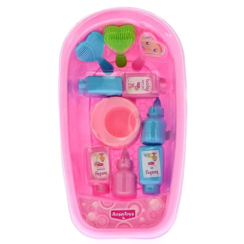 ROSA TOYS Muñecas|Bañera para Muñecas con Accesorios de Baño