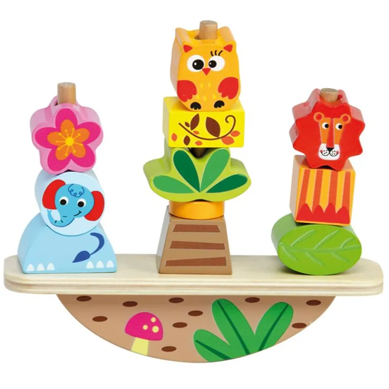 MOLTO Balancín Apilable de Madera- Juegos De Madera