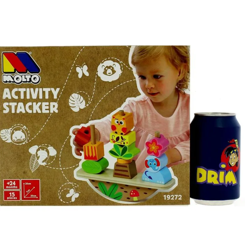 MOLTO Balancín Apilable de Madera- Juegos De Madera