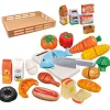 DRIM DISCOUNT Bandeja 38 Piezas Comida Cortar- Juegos Y Juguetes De Imitación