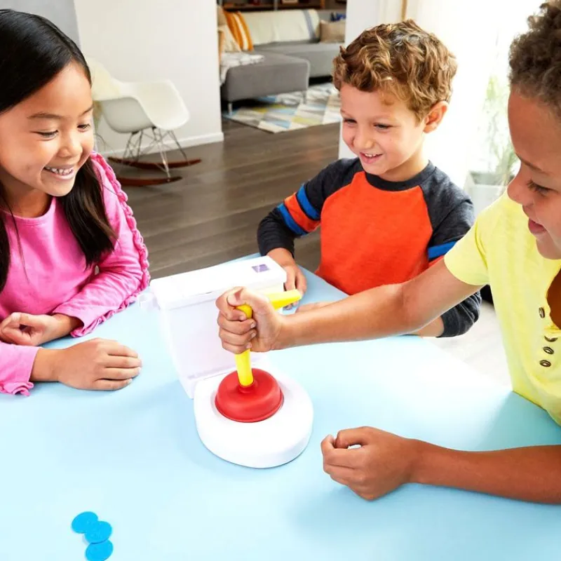 MATTEL Juegos De Mesa|Baño Boom, ¡Atrapa la Caca! -