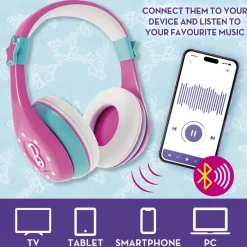 SELECCION DRIM Barbie Auriculares + Micrófono Bluetooth- Instrumentos Musicales|Electrónicos