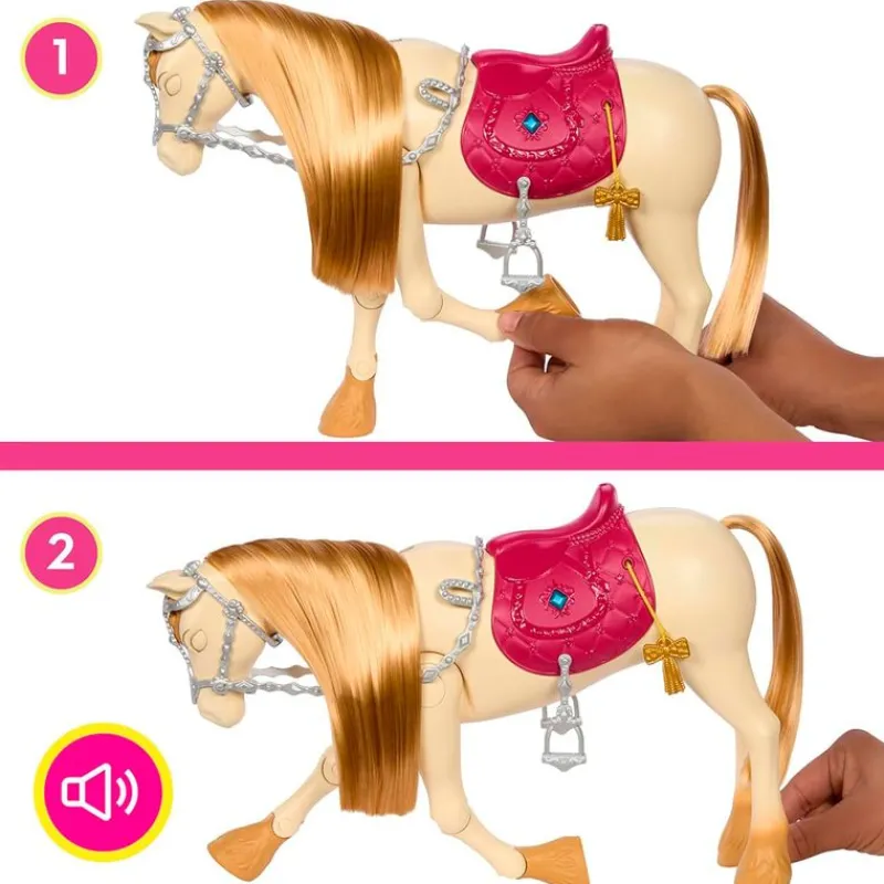 MATTEL Barbie Caballo Dance & Show Tornado- Muñecas