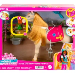 MATTEL Barbie Caballo Dance & Show Tornado- Muñecas