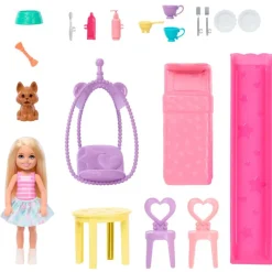 MATTEL Barbie Casa de Muñecas Desplegable Chelsea- Muñecas