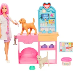 MATTEL Barbie Clínica Veterinaria- Muñecas