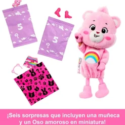 MATTEL Barbie Cutie Reveal Care Bears Chelsea Sorpresa- Manualidades|Muñecas