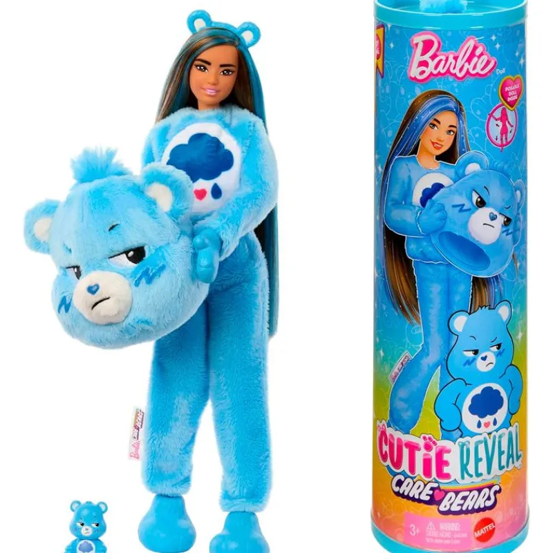 MATTEL Barbie Cutie Reveal Care Bears Muñeca Quejoso- Muñecas