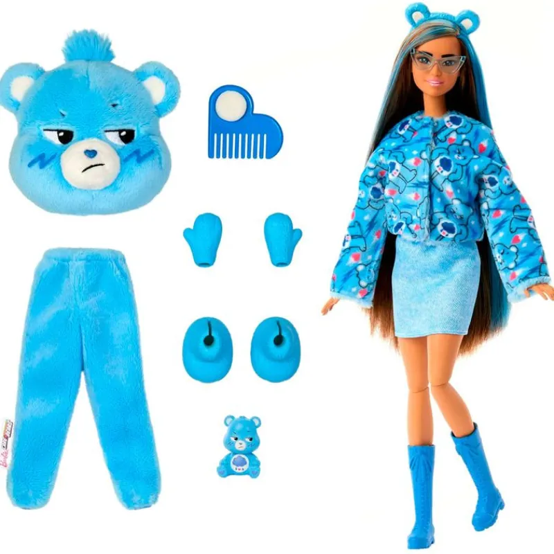 MATTEL Barbie Cutie Reveal Care Bears Muñeca Quejoso- Muñecas