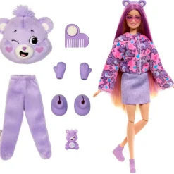 MATTEL Barbie Cutie Reveal Care Bears Muñeca Osita Generosa- Muñecas