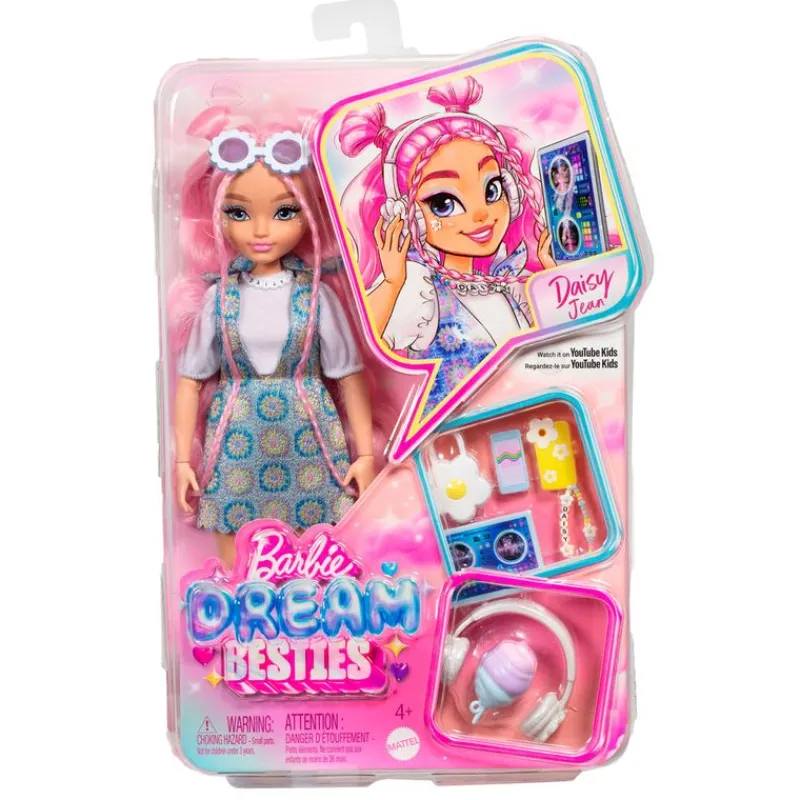 MATTEL Barbie Dream Besties Muñeca Daisy Jean Muñeca- Muñecas
