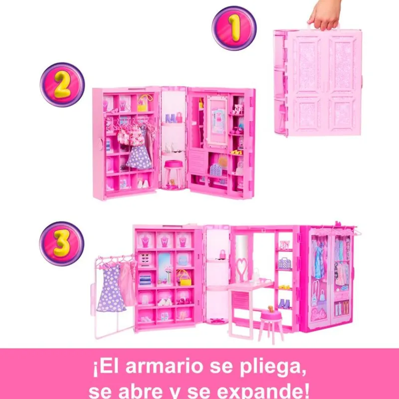 MATTEL Muñecas|Barbie Dream Closet Armario Ensueño con Muñeca