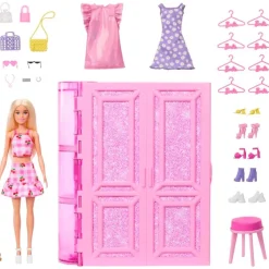 MATTEL Muñecas|Barbie Dream Closet Armario Ensueño con Muñeca