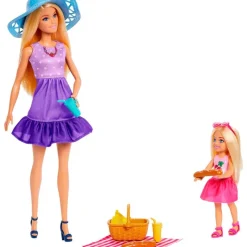 MATTEL Barbie Familia y Amigos Muñeca con Chelsea- Muñecas