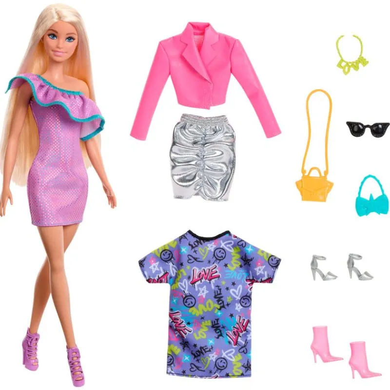 MATTEL Muñecas|Barbie Fashionista 3 Modelos Noche Molde Millie