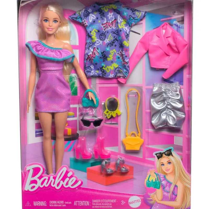 MATTEL Muñecas|Barbie Fashionista 3 Modelos Noche Molde Millie