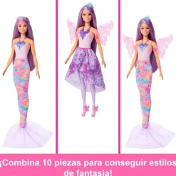 MATTEL Barbie Moda Fantasía Pack 10 Looks- Muñecas