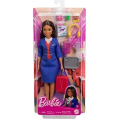 MATTEL Barbie Muñeca Azafata- Muñecas