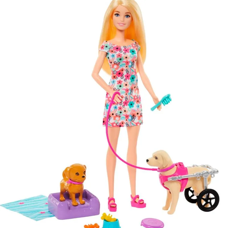 MATTEL Muñecas|Barbie Paseadora de Perros
