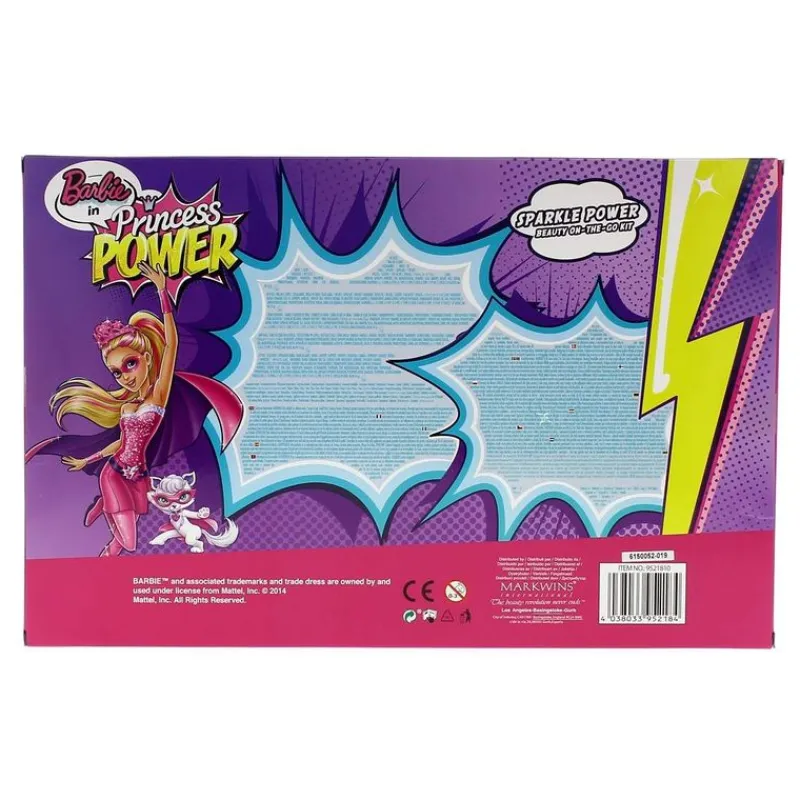 MARKWINS Juegos Y Juguetes De Imitación|Barbie Princess Power Maquillaje Brillante Infantil