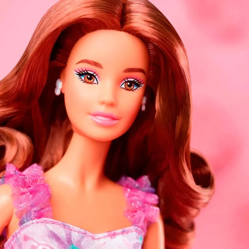 MATTEL Barbie Colección|Muñecas|Barbie Signature Deseos de Cumpleaños Morena