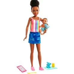 MATTEL Muñecas|Barbie Skipper Caguro con Bebé Muñeca Surtida