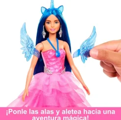 MATTEL Barbie un Toque de Magia Hadacornio Zafiro Muñeca- Muñecas