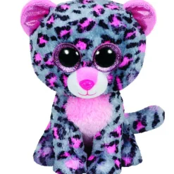 SELECCION DRIM Primera Infancia Y Preescolar|Beanie Boo's Leopardo Gris de Peluche de 15 cm