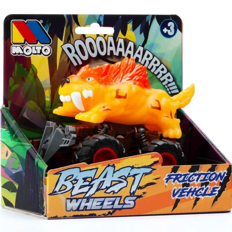 MOLTO Beastwheels Coche Retrofricción Surtido- Vehículos, Trenes Y Parkings