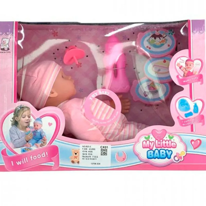 DRIM DISCOUNT Bebé con Sonidos y Accesorios- Muñecas