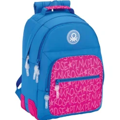 SAFTA Benetton Mochila Doble Wording- Escolar