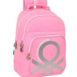 SAFTA Benetton Mochila Escolar Flamingo Pink- Escolar